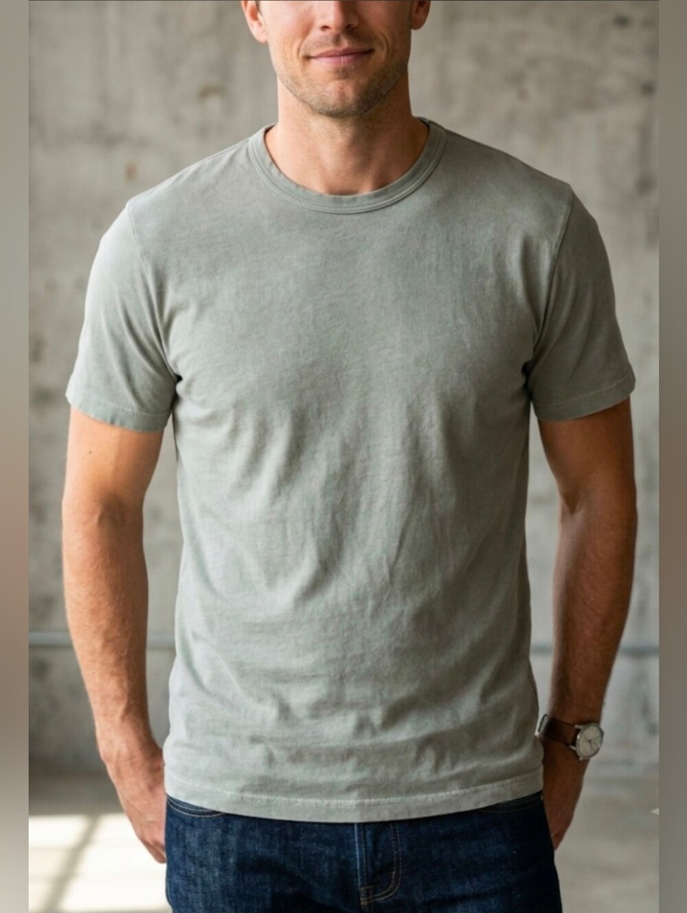Taylor Stitch Men T-Shirt Size XL Organic Cotton Crewneck T-Shirt